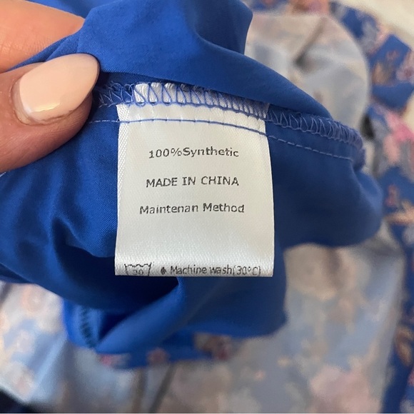 ZESICA Womens Halter Neck Floral Print Backless Split Beach Party Maxi - Picture 14 of 14